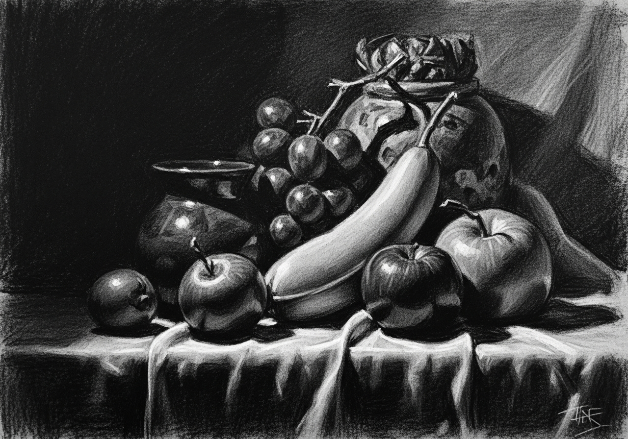 Угольный натюрморт