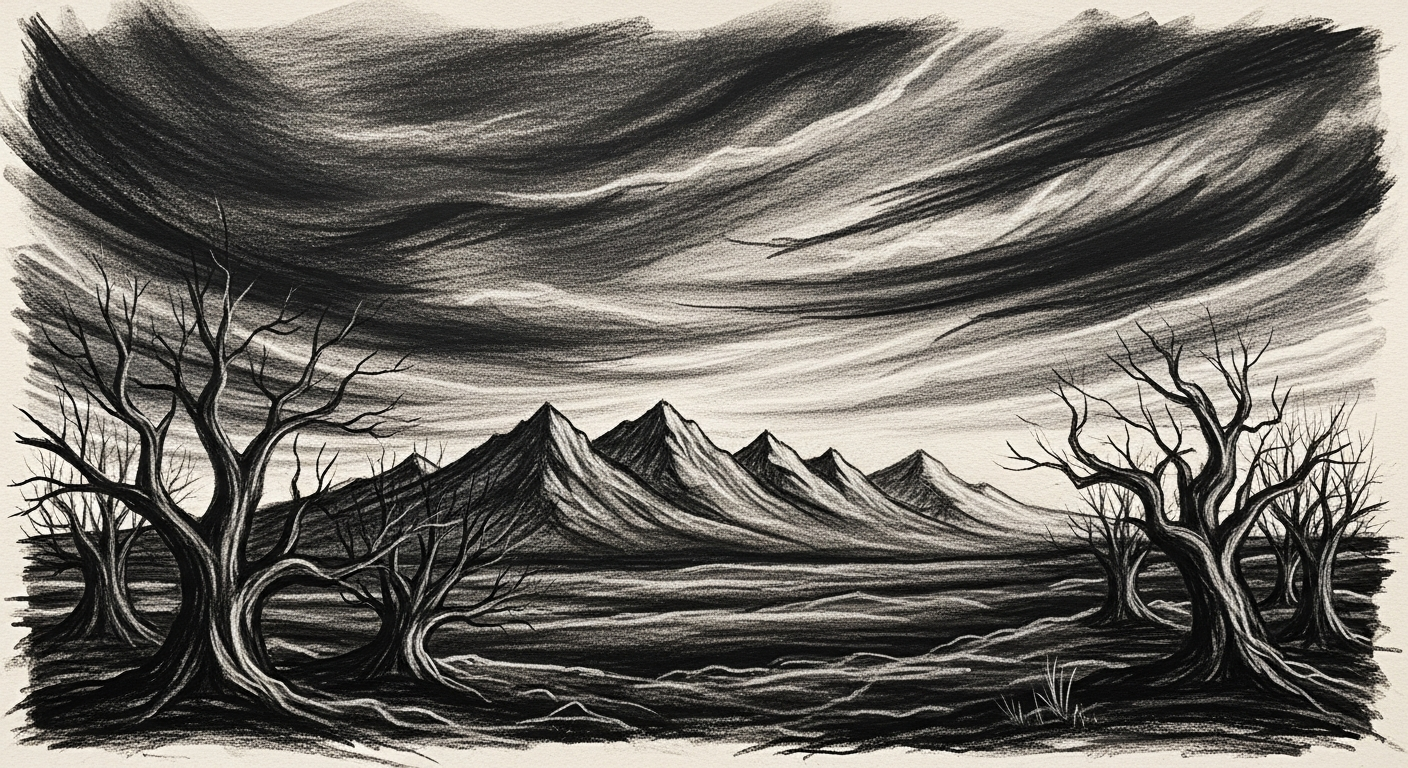 Рисунок углём